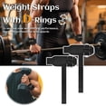 thumbnail image 4 of Weight Lifting Straps,Lifting Wrist Straps,With D-Rings,Wrist Wraps,Pull-Ups-, 4 of 8