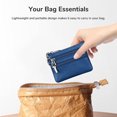 thumbnail image 4 of Women's Genuine Leather Coin Purse Mini Pouch Change Wallet with Keychain, 4 of 5