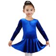 thumbnail image 3 of SONGYUEXIA Malla de gimnasia para niñas Vestido de ballet Malla de baile de algodón para otoño e invierno para niñas Vestido de baile para niños, 3 of 5