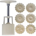 thumbnail image 1 of Decorative HandPressed Cake, 6 Stamps Mooncake, Moon Cake Maker Set for Bakery Home, 1 of 8