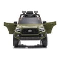 thumbnail image 5 of Ride on Truck Cars for Boys & Girls, 12V Toyota Tacoma Kids Ride on Toy with Remote Control, Green, 5 of 15