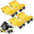 thumbnail image 1 of Car Dolly Set of 4 8000 LBS Capacity Wheel Dolly Set of 4 Car Wheel Dolly with Security Lock 4 Pack Car Dollies with Wheels Wheel Dollies for Moving Vehicles, 1 of 7