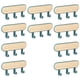 thumbnail image 5 of 10 piezas de soporte para cuna montado en la pared, compacto y creativo, multifunción, para llaves 3 Ganchos Azul, 5 of 6