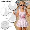 thumbnail image 6 of FUIALDOLG Lovely Capybara Axolotls for Girls One-piece Bathing Suit With Skirt Child Cartoon Swim Dress Little Kids One-piece Bathing Suit Sleeveless A Line Swimsuit Beach Wear 8-9 Y, 6 of 7