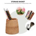thumbnail image 2 of Monyance Wood Woven Storage Basket Wicker Vase Rattan Floor Vase for Home Decor(3.54X3.54X3.94Inches), 2 of 10