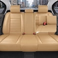 thumbnail image 3 of Full Set for Nissan Pathfinder Car Seat Covers 2011-2026,Waterproof Nappa Leather Car Seat Protector,Anti-Slip and Comfortable Car Seat Cover&Accessories(5 Seats/Beige), 3 of 7