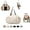 Beige, variant on Emma and Kate Everyday Bag Multifunctional Organizer Bag Great Storage Capacity Backpack Crossbody Shoulder