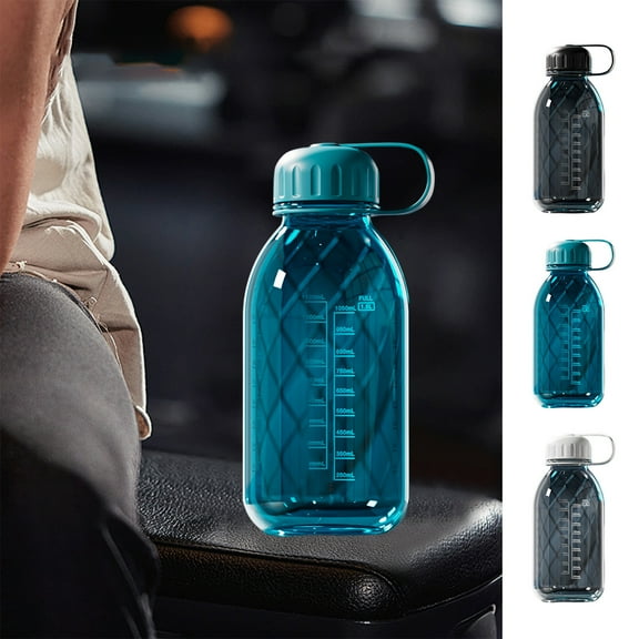 Oefntac Water Bottle 1L Leakproof Sports Water Bottle Reusable Bottle with Handle Water Bottle For Fitness Yoga AND Outdoor Sports