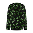 thumbnail image 4 of Womens St. Patrick's Day Cardigan Oversized Cardigan Funny Shamrock Print Cardigans Open Front Knit Sweaters Coat, 4 of 5