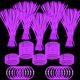 thumbnail image 1 of Yofobu 500 Piezas De Barras Luminosas Moradas Que Brillan En La Oscuridad, Pulseras, Collares A Granel De 8 Pulgadas Con Conectores, Barras Luminosas Del 4 De Julio, Recuerdo De Fiesta De Neón Para Na, 1 of 5