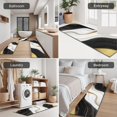 thumbnail image 5 of Black Marble Gold Wave Pattern Kitchen Rugs Sets Of 3,Kitchen Runner Rugs Non Skid Washable,Decorative Kitchen Floor Mats for Kitchen,Sink,Laundry,17"x30"+ 17"x47" + 17"x59", 5 of 6