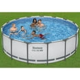 thumbnail image 2 of Bestway Steel Pro MAX 15' x 48" Prismatic Stone Pool Set| Durable Construction, Easy Assembly, and All-Inclusive Accessories - above ground pool set with filter pump, ladder, and pool cover, 2 of 10