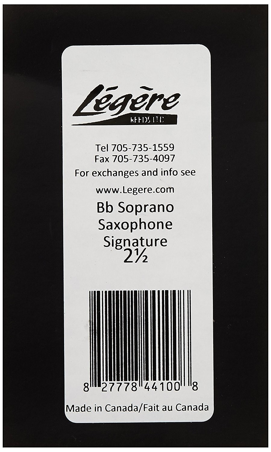 Legere Signature Series Bb Soprano Saxophone Reed (2.5) - image 2 of 3