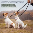 thumbnail image 4 of 8FT Multi Function Genuine Leather Leash for Dogs, Hands Free Dog Training Leash, Adjustable Slip Lead Dog Leash for Small, Medium and Large Dogs, 4 of 6