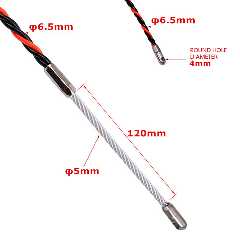 Details about   5/10/15/20/25/30M Electrician Wire Cable Threading Device Fish Tape Puller  A 