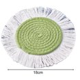 thumbnail image 4 of Posavasos Homerr resistente al calor, tapete para taza, altamente absorbente, trenzado, color sólido, resistente al calor, reutilizable, tejido | Almohadilla para taza, 4 of 8