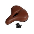 thumbnail image 4 of LOVIVER Selle de Vélo Selle de Remplacement Douce Résistante à l'Usure Grand Ultralégère Antichoc Siège Solide Cyclisme sur Route Selle Marron, 4 of 8