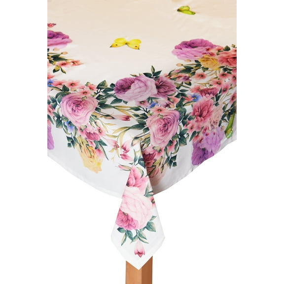 Springfield Gardens 100% Cotton Tablecloth, 70" Round