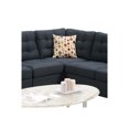 thumbnail image 6 of Polyfiber Fabric 4 Pieces Sectional With 2 Pillows In Black, 6 of 6