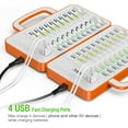thumbnail image 6 of EBL 40 Slot Battery Charger 110V with 4 USB Output for AA AAA Rechargeable Batteries, 6 of 9