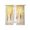 White Light Gray Lemon Yellow Light Yellow, variant on Sheer Curtains 72 Inches Long, Abstract Gold Light Filtering Window Curtains for Living Room/Bedroom, Modern Brush Luxury Strokes Artwork Rod Pocket Voile Sheer Curtain Drapes, 52"W x 72"L, 2 Panels