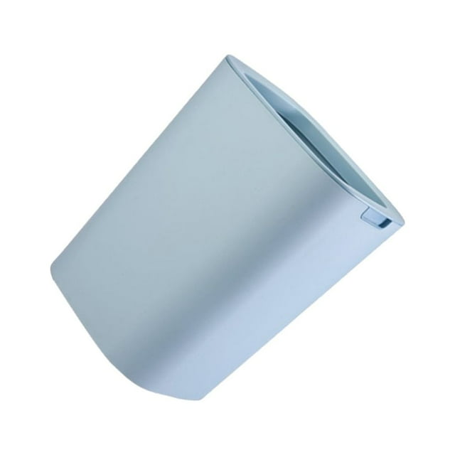 mmirethe Convenient And Practical Uncovered Trash Can For Hotel Convenient And Practical. Enlarged Horizontal Opening Recycle Bin blue 12L
