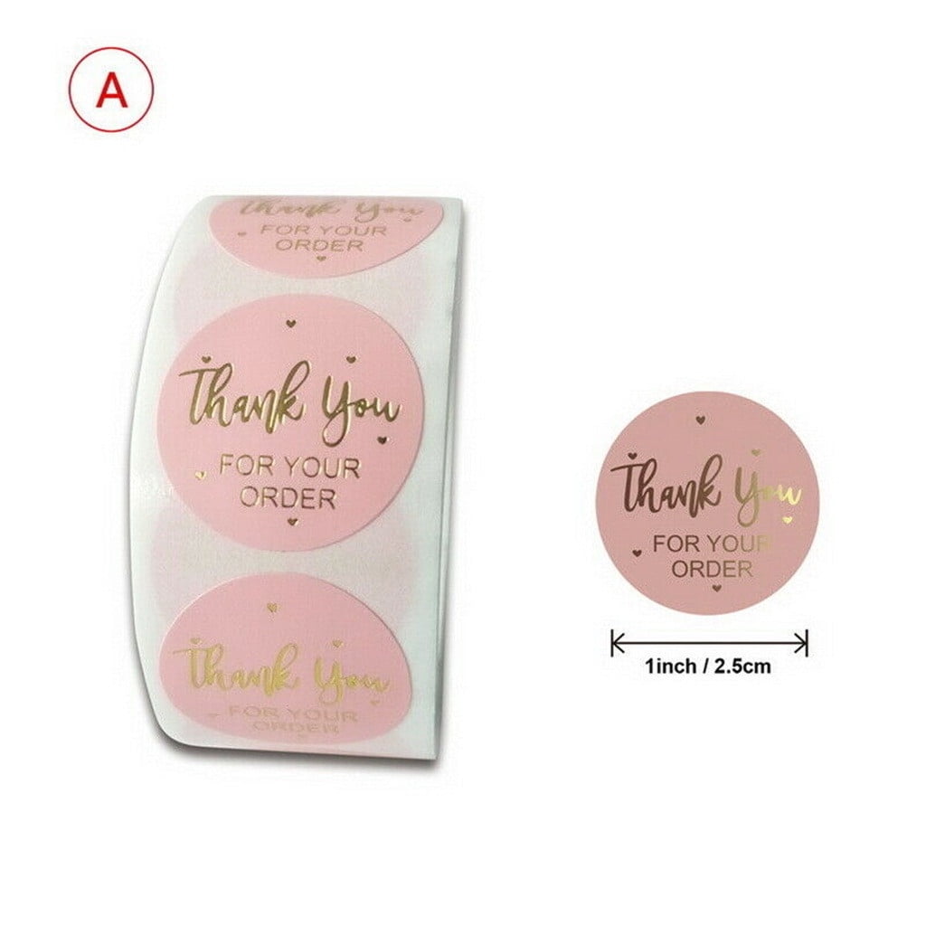 Actops Handmade Thank You Stickers Wedding Flower Baking Handmade Adhesive Labels Walmart Com Walmart Com