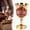 Gold*E, variant on Metal Engraved Chalice Shot Glass,Ornate Rose Design,Tarnish-Resistant for Liquor & Wedding Decor,2.59"×1.37",1PC,Silver & Red