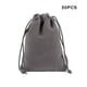 thumbnail image 5 of Bolsa de tela de Terciopelo Wosthever 50 Uds almacenamiento elegante para objetos de valor y regalos gris 13*18, 5 of 6