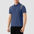 thumbnail image 2 of TAGOLD Mens Summer Short Sleeve Turndown collar Blouse & Shirt Color Button Casual Top, 2 of 5