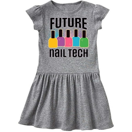 

Inktastic Future Nail Tech Gift Toddler Girl Dress