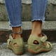 thumbnail image 4 of Moda Mujer Slide Hollow Out Sandalias cómodas Slope Heel Beach Casual Shoes Wmkox8yii  sa565, 4 of 9