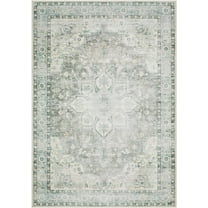 BoutiqueRugs Lotan Traditional Area Rug - Machine Washable - Light Gray, Pale Slate, Sterling Gray - 2' x 2'11"