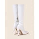 thumbnail image 4 of Pointed Toe Side Pull Beam Mid-Calf Boots Elastic Booties Fashion Outdoor, Women's Fashionable White Boots, 4 of 5