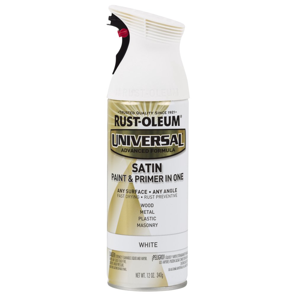 White, RustOleum Universal All Surface Interior/Exterior Satin Spray