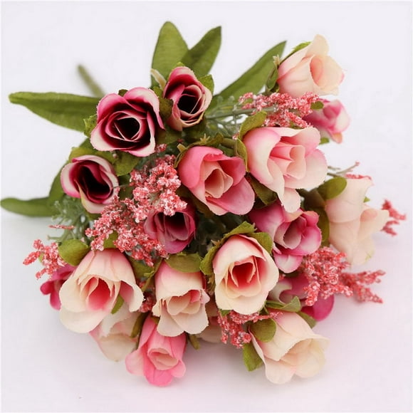 Dégagement! Nouvelles Roses de 20 Têtes Bundle Maison Salon Décoration de Mariage Fleur Artificielle