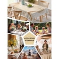 thumbnail image 6 of Beige Marble Tablecloth Rectangle Table Cloth 60x84, Waterproof Tablecloth Outdoor Table Cloth, Chic Neutral Minimalist Fluid Aesthetic Washable Table Cover for Kitchen Dinning Party, 6 of 8
