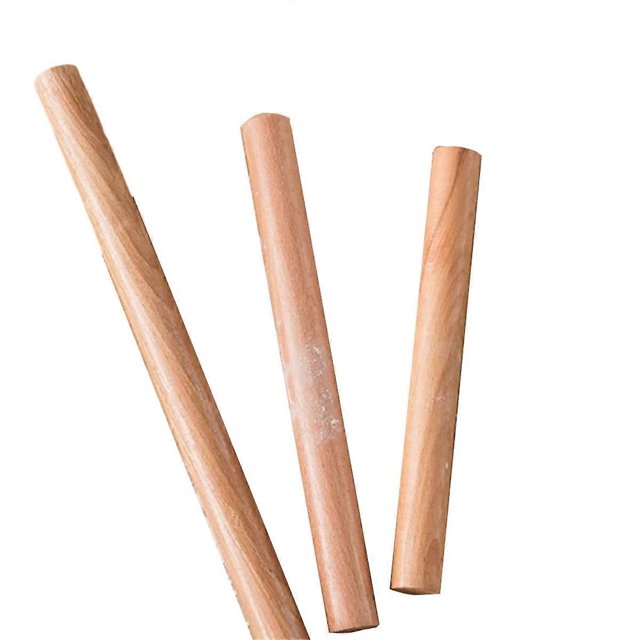 25/30/50CM 3-Pack Solid Wood Wooden Rolling Pin Dough Utensil Kitchen