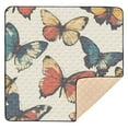 thumbnail image 6 of WOBOGO Colourful Butterfly Baby Playmats Extra Large Waterproof Rollable Activity Pads for Toddlers 50×50inch, 6 of 7