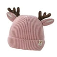 thumbnail image 5 of QHFBli Baby Beanie Hat Cute Antlers Reindeer Crochet Knitted Hat Winter Warm Cap for Toddler Boys Girls, 5 of 7