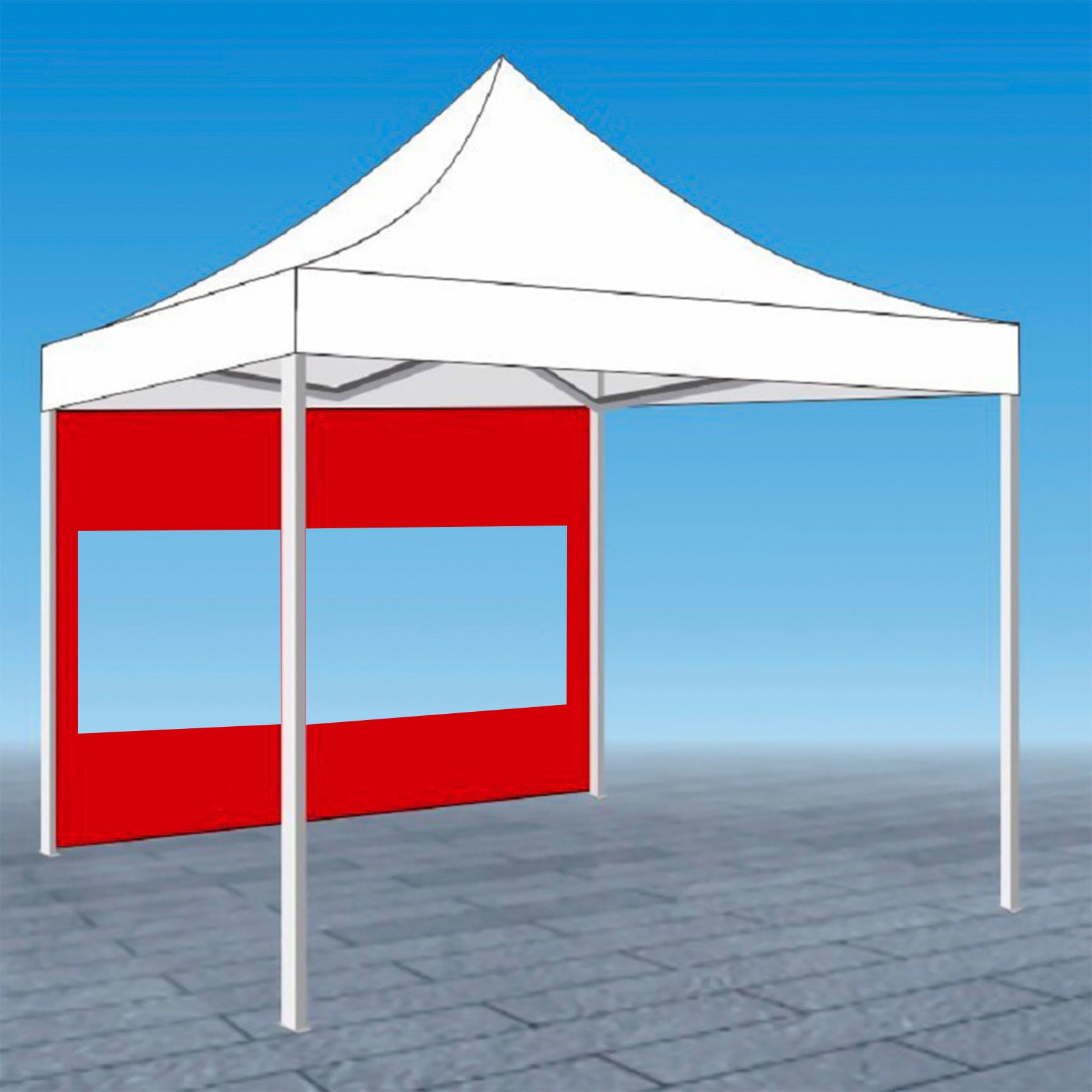 BGZLEU Red Canopy Tent,Translucent Tent,Portable Pop Up Outdoor Gazebo with 1 Sidewall,UV ProtectionTent,Come with Carry Bag - Blue