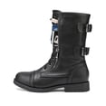 thumbnail image 2 of Botas de Combate para Mujer DREAM PAIRS con Bolsillo Tipo Cartera a Media Pantorrilla, 2 of 7