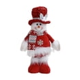 thumbnail image 1 of Santa And Snowman Stretchable Doll Knitted Standing Doll For Home Tabletop Festive Display, 1 of 4