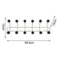 thumbnail image 3 of DOMELAY Coat Rack Wall Mount Metal Hanger for Hanging Coat Backpack Jacket 6 Hooks, 3 of 3