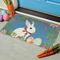 thumbnail image 1 of LSLJS Easter Carpet Three Sizes Faux Wool Entry Door Mat Bathroom Non Slip Mat Cartoons Pattern Easter Decoration Holiday Decorations Bathroom Rugs, 1 of 6