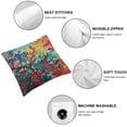 thumbnail image 4 of BANET Throw Pillow Cover Colorful Artwork Light Blue Orange Red Blue Home Decorative Pillow Cases Square Cushion Covers for Sofa Couch 20x20in, 4 of 5
