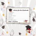 thumbnail image 2 of Graduation, Note, Blank Fill-In Advice Cards, Graduation Party Activity, High School College Grad Events, Off-White, 5 Pack, 2 of 8