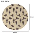 thumbnail image 6 of Cute Labrador Round Tablecloth 60"x60",Wrinkle Wipeable Table Cloth for Kitchen Dining Room Picnic Patio Party, 6 of 6