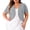 Gray, variant on Women Plus Size Short Sleeve Shrug Cardigan Open Front Cropped Bolero Jacket for Wedding Daily Office