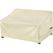 Patio Sofa Cover Waterproof 3-Seater Outdoor Couch Cover, Patio Furniture Bench Sofa Covers with Air Vent and Handle, 79"W x 38"D x 35"H, Beige